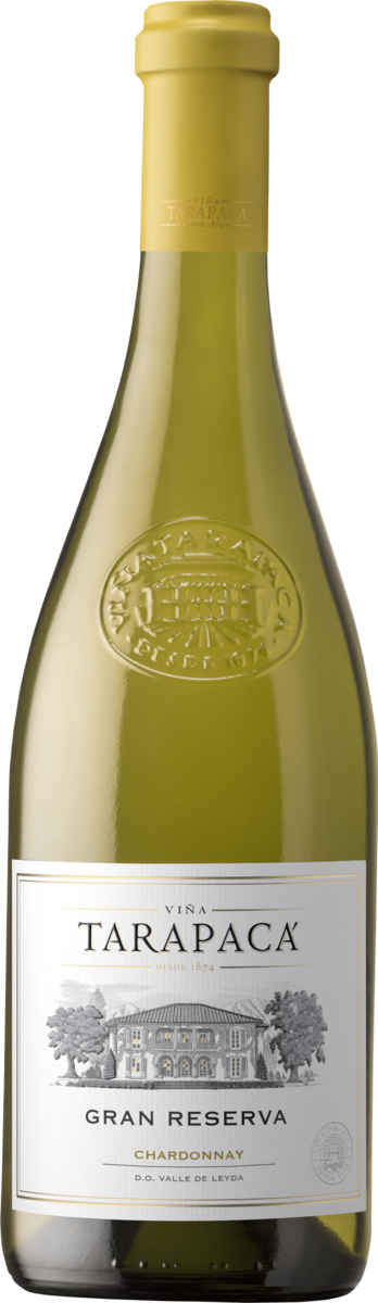 Packshot de  Gran Reserva Etiqueta Blanca Chardonnay Viña Tarapaca